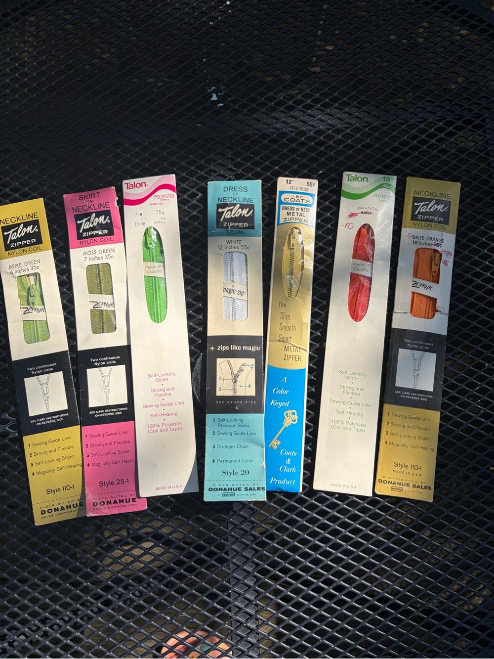 Vintage Talon Zippers